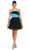 Strapless Pleated Straight-Across Cocktail Dress