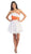 May Queen - Strapless Pleated Straight-Across Cocktail Dress