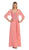 Ruched Evening Gown with Quarter Length Jacket