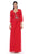 Ruched Evening Gown with Quarter Length Jacket