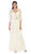 Ruched Evening Gown with Quarter Length Jacket