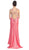 Bejeweled Ruched Empire A-Line Prom Dress