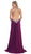 High Halter Keyhole Cutout Prom Gown