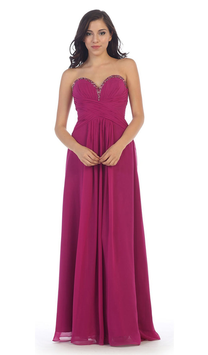 Beautiful Strapless Bridesmaid Dress