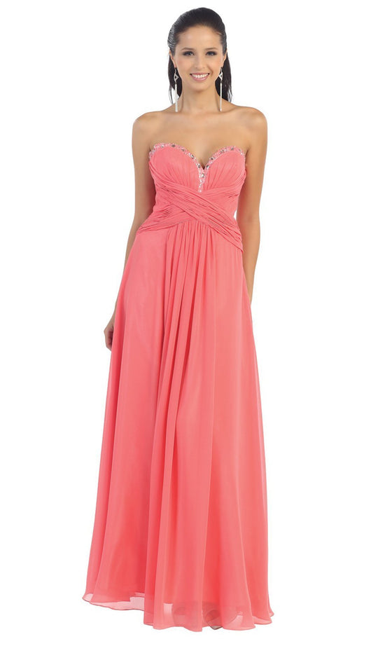 May Queen - Beautiful Strapless Bridesmaid Dress