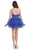 One Shoulder Surplice Tiered Cocktail Dress