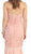 May Queen - Fashionable Embellished Strapless Ruched Bodice Long Dress in Pink