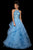 Sherri Hill - 53249 Lace Appliqued Ruffled Evening Dress In Blue