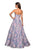 La Femme - 27507 Strapless Sweetheart Jacquard Ballgown In Multi-Color