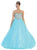 Rhinestone Embellished Quinceanera Ballgown