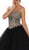 Strapless Sweetheart Gilded Quinceanera Ballgown