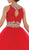 May Queen - LK-81 Two Piece Beaded Embellished Ballgown - 1 Pc Red in Size 4 Available