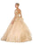 May Queen - Embroidered Long Sleeve Quinceanera Ballgown