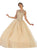 May Queen - LK75 Lace Applique Illusion Neck Ball Gown