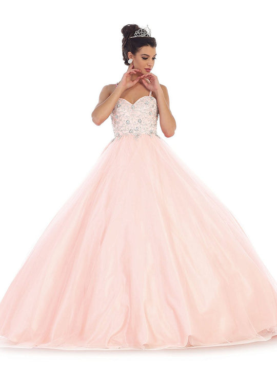 Jeweled Sweetheart Glittering Prom Ball Gown