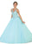 Embellished V-neck Evening Gown