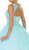 May Queen - Embellished V-neck Evening Gown