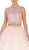 Two Piece Bejeweled QuinceaÃ±era Ballgown