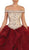 Beaded Off-Shoulder Ruffled Quinceanera Ballgown