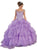 May Queen - Embellished Illusion Off-Shoulder Ruffled Quinceanera Ballgown