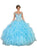 May Queen - Embellished Illusion Off-Shoulder Ruffled Quinceanera Ballgown