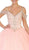 Embellished V-neck Quinceanera Ballgown