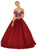 Embellished V-neck Quinceanera Ballgown