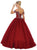 Embellished V-neck Quinceanera Ballgown