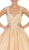 Beaded Lace Plunging Sweetheart Quinceanera Ballgown