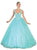 May Queen - Beaded Lace Plunging Sweetheart Quinceanera Ballgown