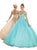 May Queen - Beaded Lace Plunging Sweetheart Quinceanera Ballgown