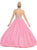 Strapless Sweetheart Sequined Formal Ballgown