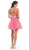 Asymmetrical Shirred Bodice A-Line Cocktail Dress