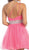 Asymmetrical Shirred Bodice A-Line Cocktail Dress