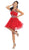 Stunning Beaded Illusion Neck Cocktail Dress