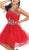 May Queen - Stunning Beaded Illusion Neck Cocktail Dress