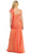 May Queen - MQ-1013 Ruched Sweetheart A-line Evening Dress in Orange