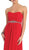 Strapless Pleated Bodice  A-Line Long Formal Dress