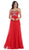 Crystal Flourished Chiffon Long Prom Gown