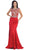 May Queen - Crystal Embellished Illusion Trumpet Evening Gown