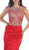 May Queen - Crystal Embellished Illusion Trumpet Evening Gown