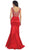 May Queen - Crystal Embellished Illusion Trumpet Evening Gown