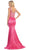 May Queen - Crystal Embellished Illusion Trumpet Evening Gown
