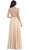 Embellished Illusion Bateau A-line Evening Dress