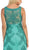 Sleeveless Illusion Soutache Embellished Cocktail Dress