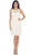 Sleeveless Illusion Soutache Embellished Cocktail Dress