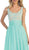 Dazzling Sleeveless Beaded and Laced Scoop Neck A-Line Evening Dress