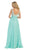 Dazzling Sleeveless Beaded and Laced Scoop Neck A-Line Evening Dress