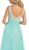 Dazzling Sleeveless Beaded and Laced Scoop Neck A-Line Evening Dress