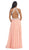 Ruched Halter A-Line Evening Gown